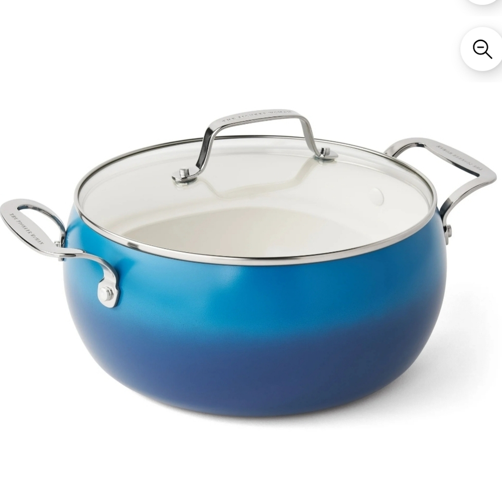💜 New Pioneer Woman Blue Harlow  Denim Non-Stick Dutch Oven